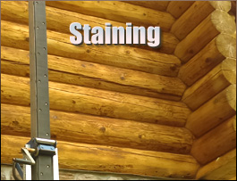  Webster County, Kentucky Log Home Staining